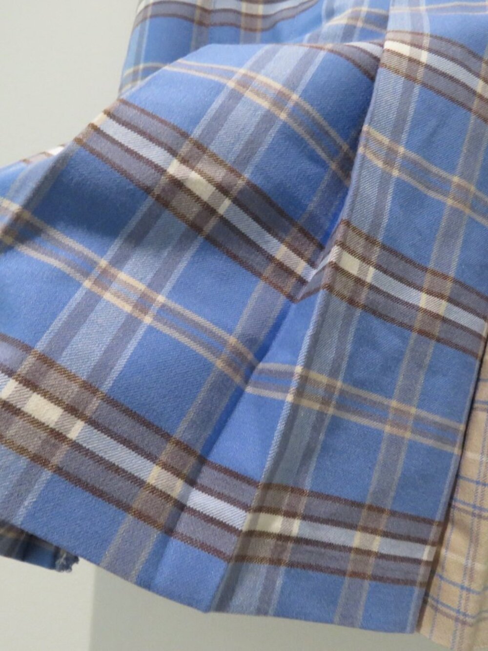 ARITZIA SUNDAY BEST Olive Micro Pleat Plaid Mini Skirt 4 Academia Coquette Prep - Picture 8 of 15